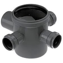 PILETA PATIO DESAGUE AWADUC NEGRO 3 ENTRADAS ORING S/MAR