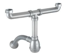 SIFON DOBLE PVC AWADUC GRIS 7229