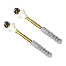 TORNILLO INODORO (x unid) 22/80 BUJE Y TACO BRONCE 22X80