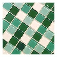 MALLA VIDRIO30X30 VERDE/BLANCO *10%