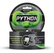 CINTA PYTHON ALTA RESIS.9MTS NEGRO