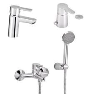 MONOCOMANDO BA�O COMPLETO PEIRANO ADRA CR  DUCHA EXTERIOR+LAVATORIO  BAJO+BIDET