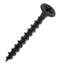 TORNILLO PARA PLACA T3  X UNIDAD PUNTA  AGUJA 6 X 1-1/2 NEGRO