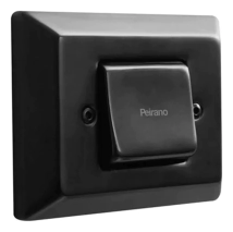 VALVULA DESCARGA INODORO PEIRANO CON TECLA TECNO BLACK NEGRO 02010N COMPLETA