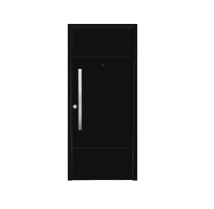 PUERTA EXTERIOR  LINEA INNOVA M1940 NEGRA C/BARRAL REC. 80X2MTR  DERECHA OBLAK