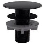 CUBRE AGUJERO NEGRO ABS REDONDO  BLUKIT K091506