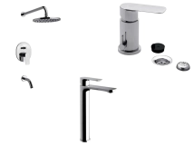 COMBO MONOCOMANDO  BAÑO FV COTY COMPLETO (LAVATORIO  ALTO+BIDET+DUCH EMB)