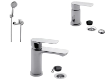 COMBO MONOCOMANDO  BAÑO FV COTY COMPLETO (LAVATORIO  BAJO+BIDET+DUCHA EMB)