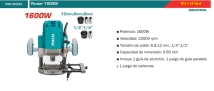 FRESADORA ROUTER 1600W TOTAL INDUSTRIAL TR111216-4