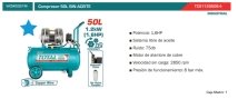 COMPRESOR 50L 1,6HP TOTAL MANDO DIRECTO (SIN ACEITE) TCS1120508-4