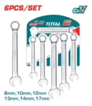 LLAVES COMBINADAS 6 pcs TOTAL INDUSTRIAL THT102266