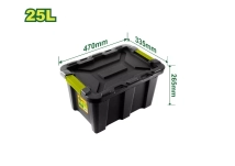 CONTENEDOR PLASTICO 25L DYLLU DTTB3325