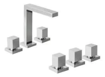 COMBO GRIFERIA BAÑO PEIRANO LAGO CC CUBO (ducha emb c/tr+lavat+bid)