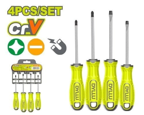 DESTORNILLADOR KIT DE 4 ud DYLLU DTSS1204