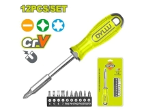 SET DE DESTORNILLADOR 2 EN 1 DYLLU  DTSS1612 12 PUNTAS  INTERCAMBIABLE