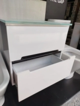 VANITORY LAQUEADO.60 NOVA COLGAR GOLA BLANCO rayado-tabla     *8%