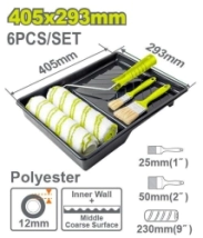BANDEJA KIT PARA PINTAR X 6 Pcs (RODILLO Y BANDEJA 230MM+PINCEL) DYLLU DTCB3H62