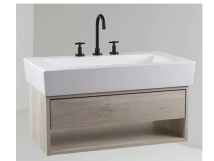 VANITORY GULLIART COLGANTE BAHIA 78 1 CAJON+estante 3A 78X43cm  bacha CENTRADA