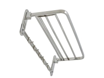 REPISA BAÑO DACCORD SILVER ORG0IMP70  REBATIBLE 60cm  c/perchas organizador CROMO