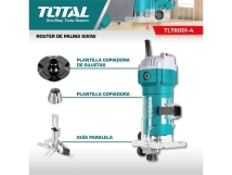 FRESADORA ROUTER DE PALMA 600W TOTAL INDUSTRIAL TLT6001-4