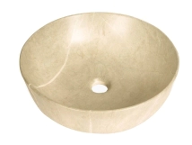 BACHA LOZ IDEAL DE APOYO REDONDA 42 CM MARMOLADA BEIGE