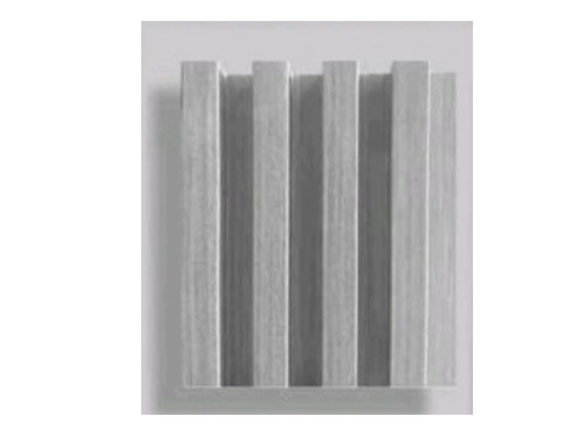 PLACA ACANALADA 2,90MT X 16 CM GRIS PLATA ( PVC Y FIBRA DE MADERA )