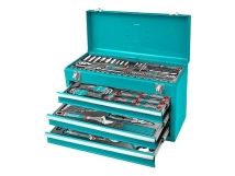 CAJA DE HERRAMIENTAS DE 132 PCS  TOTAL INDUSTRIAL ( 4 NIVELES-METAL 52 X 21,5X32 )