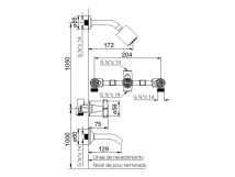 GRIFERIA  DUCHA FV PETALO CROMO 0103M3PCR