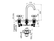 GRIFERIA LAVATORIO FV PETALO CROMO 0207M3PCR
