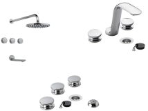 COMBO GRIF BA&Ntilde;O COMPLETO FV NUEVA CROMO (LAV+DUCH EMB+BID)