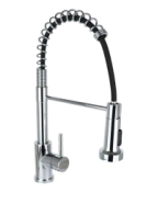 MONOCOMANDO MESADA COCINA VANN BATSI CHEFF CROMO EXTENSIBLE/FLEXIBLE MOTOR ARG OFERTA