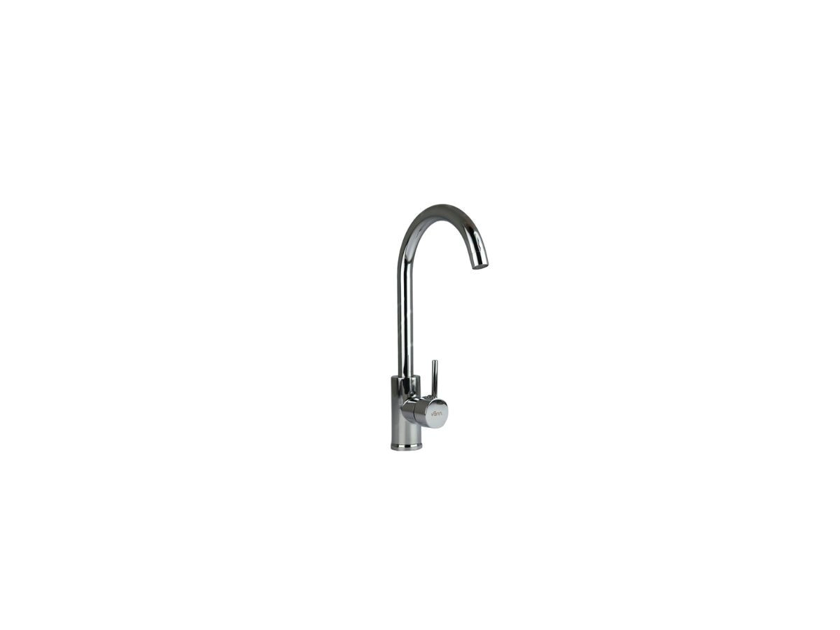 MONOCOMANDO MESADA COCINA VANN BATSI CROMADO ALTO PICO CURVO MOTOR ARG