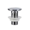 CUBRE AGUJERO PLASTICO CROMADO (X1)