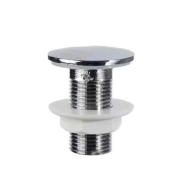 CUBRE AGUJERO PLASTICO CROMADO (X1)