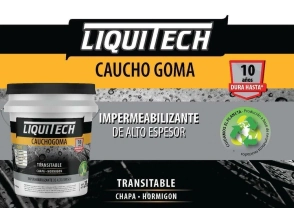 CAUCHOGOMA 4 KG GRIS IMPERMEABILIZANTE LIQUITECH *7%