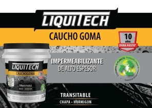 CAUCHOGOMA 4 KG GRIS IMPERMEABILIZANTE LIQUITECH *7%