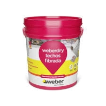 MEMBRANA FIBRADO 10KG WEBER TECHO F REJA-ROJO COD:944008