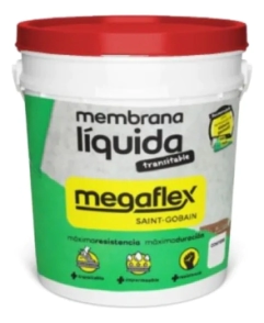 MEMBRANA LIQUIDA 4KG MEGAFLEX ROJA TRANSITABLE PTMLTE04KGROMG