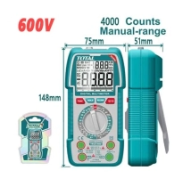 TESTER MULTIMETRO DIGITAL 600 V TOTAL TMT536002