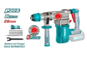 ROTOMARTILLO SDS PLUS INALAMBRICO 20V 28 MM TOTAL INDUSTRIAL SIN /BATERIA TRHLI20288