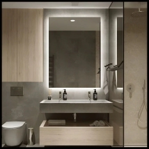 ESPEJO DECOGLASS RECT 60X80 C/TUBOS  *15%