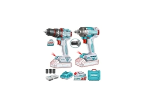 KIT TALADRO INALAMBRICO + LLAVE DE IMPACTO TCKLI20275-4