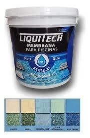 PINTURA PARA PISCINAS BASE ACUOSA, 10 litros **VERDE AQUAMARINA** LIQUITECH *7%