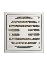 REJA PISO 15X15, ACERO  INOXIDABLE,  D´ACCORD,  REJ0IMP35 reforzada  c/marco