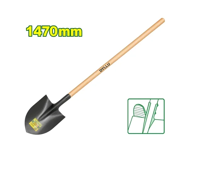 PALA PUNTA CORAZON DE ACERO CON MANGO 1470mm DYLLU DTSE2327