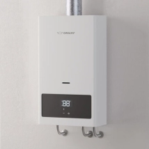 CALEFON ORMAY DIGITAL 14LT AUTOMATICO touch-reg temp+apto solar+cl A