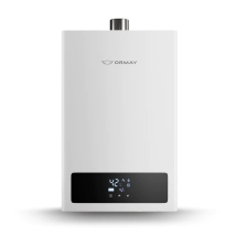 CALEFON ORMAY DIGITAL  TIRO FORZADO 14L GN, BL  TFN-14B touch-reg temp+apto solar+kit instalacion