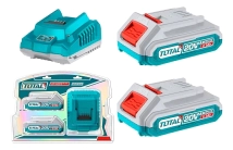 CARGADOR 2.0 AH C/2 BATERIAS  TOTAL INDUSTRIAL TFBCPK2212-4