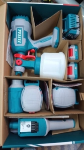 COMBO TOTAL Kit� 3 LIJADORA�+�PISTOLA DE PINTAR �INDUSTRIAL�TOTAL�TOSLI250383-4