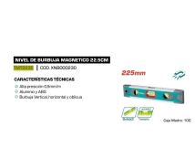 NIVEL DE BURBUJA&nbsp;22.5cm TOTAL&nbsp;TMT2235